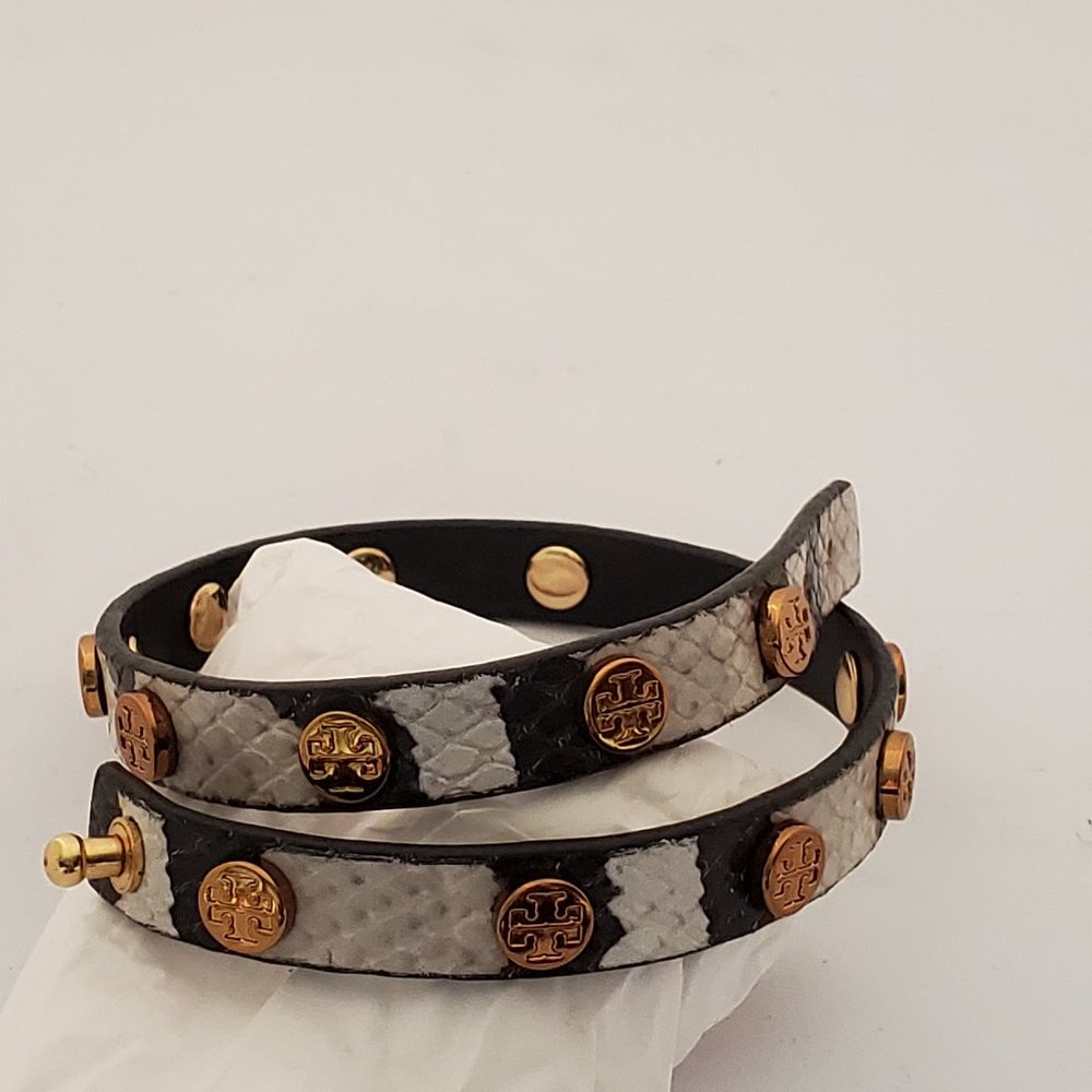 Tory Burch Leather Wrap-around Bracelet